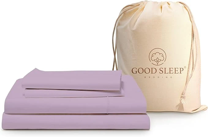 Good Sleep Bedding Deep Pocket King Sheet Set - 4 Pc Egyptian Cotton Bed Sheets 16 quot Deep Pocket Sheets King Size with Pillow Covers Soft Hotel Sheets Like Quality - Lavender Excellent