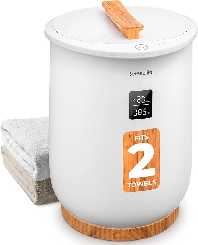 Exclusive SereneLife Digital Display Bucket Towel Warmers Luxury Towel Heater Gifts Functional