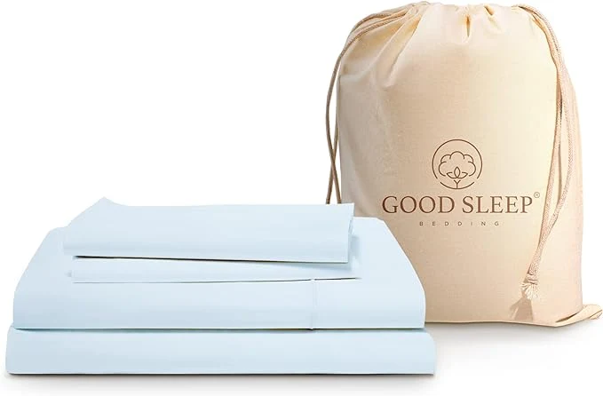 Excellent Good Sleep Bedding Full Size Bed Sheets - Egyptian Cotton Sheets Full Size Bed 4Pc 1000 TC Full Sheet Set Luxury Sateen Weave Soft 16 quot Deep Pocket Full Size Sheets Set - Light Blue Sheets Expertly Made