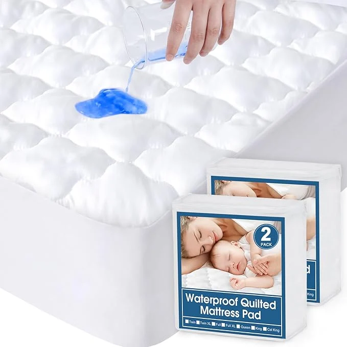 High-Grade SPRINGSPIRIT Waterproof 2 Pack Cot Mattress Pad Topper 30 39 39 x 75 39 39 Breathable Cot Rollaway Bed Mattress Protector for Camping Daybed Guest Bed Organic