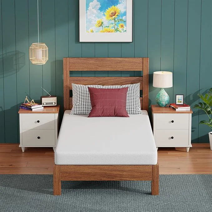 User-Friendly FDW 5 Inch Twin Mattress Base Foam Medium Firm Support Breathable amp Comfortable Removable Washable Zipper Cover Bed-in-a-Box，CertiPUR-US Smooth