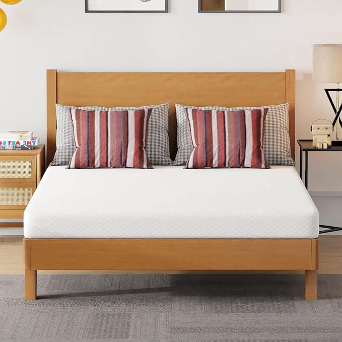 High-Grade FDW 5 Inch Full Mattress Medium Firm Gel Memory Foam Mattress White Bed in a Box CertiPUR-US Pressure Relief Cooling Ventilated Foam Washable Removable Cover Dependable