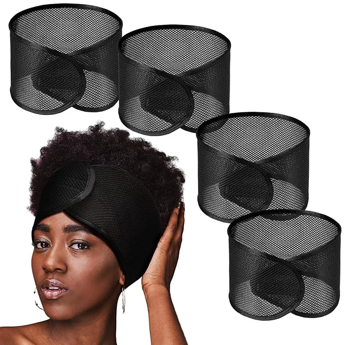 Lightweight Xuhal 4 Pcs Mesh Hair Wraps for Black Women Sleeping Cap Hair Wrap Nets Spa Sustainable