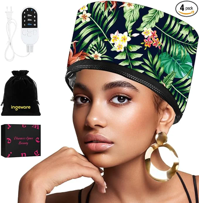Casual Heat Cap for Deep Conditioning Ingeware Thermal Cap for Hair Steamer Cap for Professional