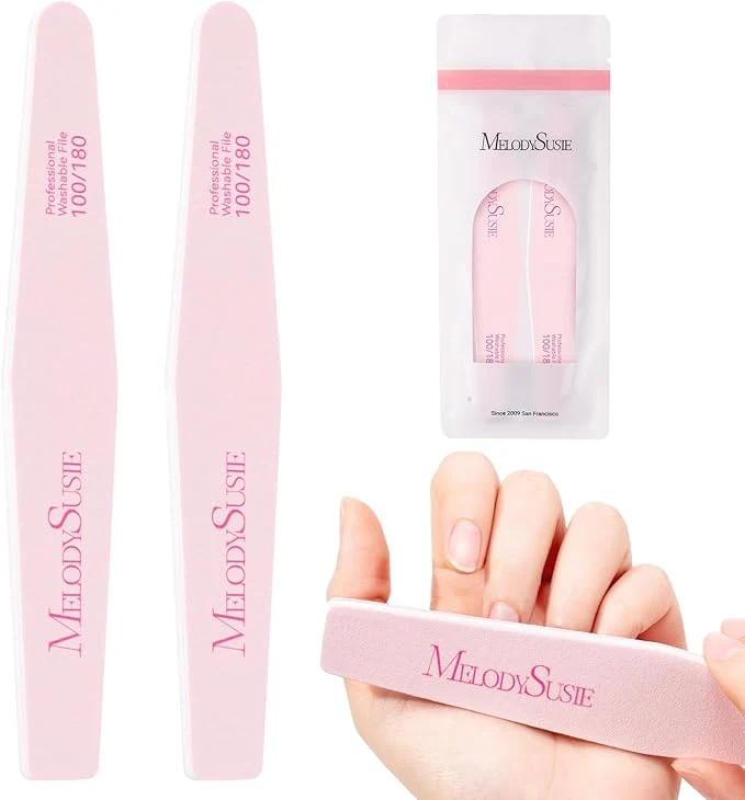 MelodySusie Nail File Kit Professional Nail Art Manicure Pedicure Supplies Safe