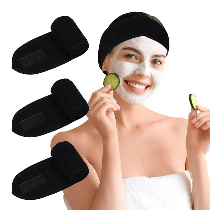 Secure 3 Pack Facial Spa Headband for Women Consistent