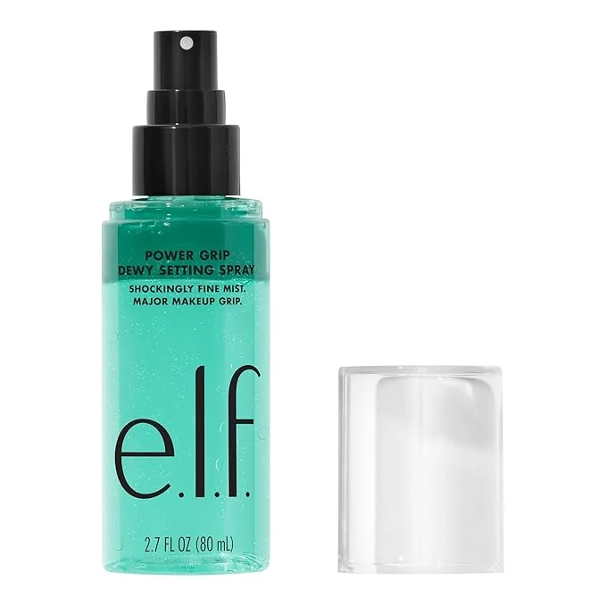 Fast e.l.f. Power Grip Dewy Setting Spray Ultra Fine Mist Made High-Quality