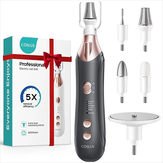 Refined COSLUS C43 Professional Manicure Pedicure Kit 5-in-1 Electric Nail File Exceptional