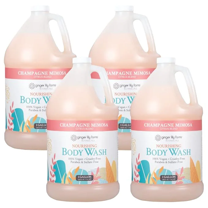 Outstanding Ginger Lily Farms Botanicals Nourishing Body Wash Champagne Mimosa Vegan High-End