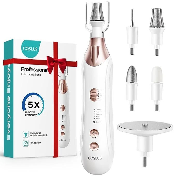 Artisan COSLUS C43 Professional Manicure Pedicure Kit 5-in-1 Electric Nail File Reusable