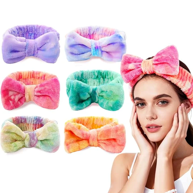 Exclusive 6 Pcs Spa Headband for Washing Face Skincare Headband Lightweight