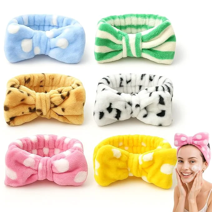 Efficient 6 Pcs Spa Headband for Washing Face Skincare Headband Authentic