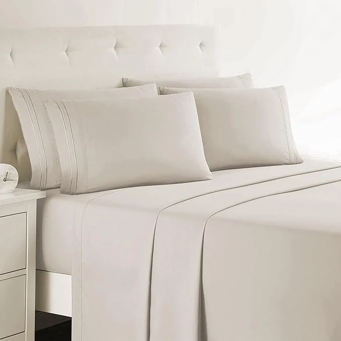 Minimalist Clara Clark Twin XL Sheets - Hotel Luxury 5 Piece Bed Sheets for Twin XL Size Bed - Soft Bedding Sheets amp Pillowcases Fits Mattress up to 16 inch deep. Twin XL Linen Modern