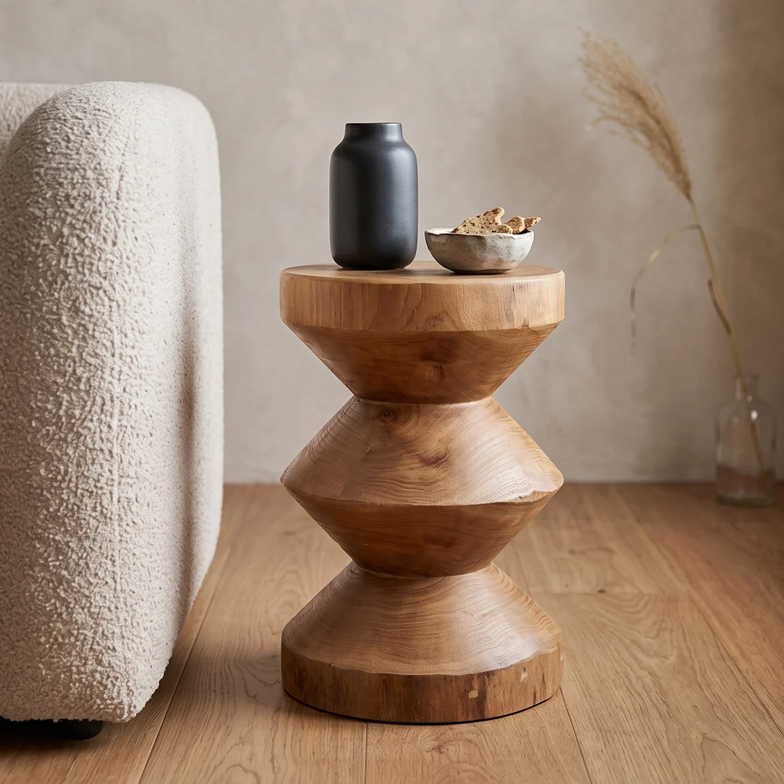 Premium Material Forma side table Rizo natural Pure