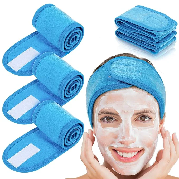 Contemporary Whaline 4 PCS Spa Headband Make up Hair Band Stretch Terry Cloth Headband Outstanding
