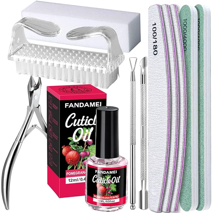 Clean FANDAMEI Nail Files and Buffers Nail Care Kit Lightweight