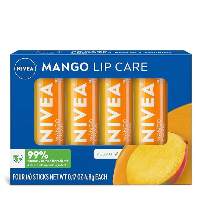 Outstanding NIVEA Mango Lip Care Vegan Lip Balm Pack Consistent