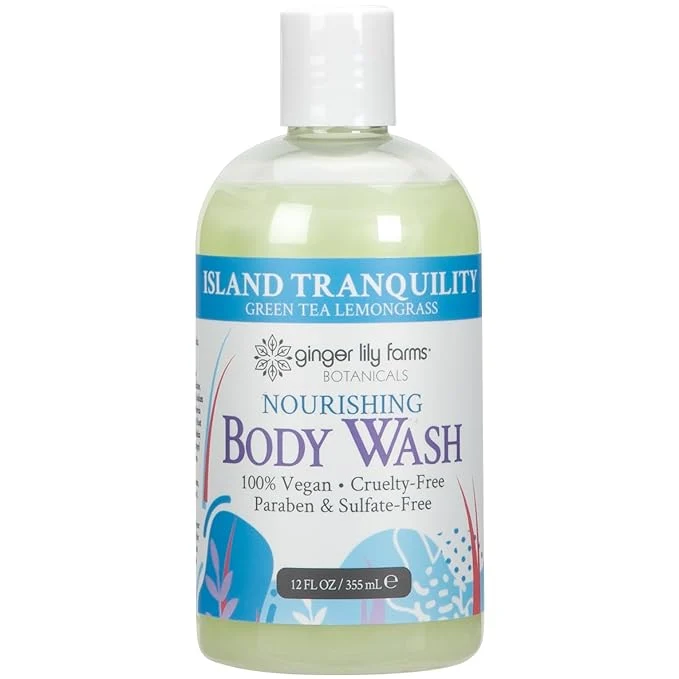 Crafted Ginger Lily Farms Botanicals Nourishing Body Wash Island Tranquility Secure