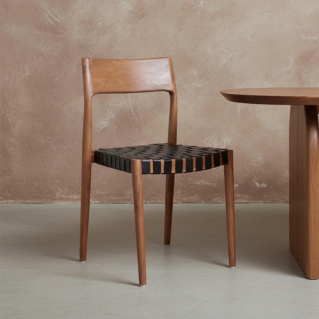 First-Class Freya eetkamerstoel zwart leer Fashionable