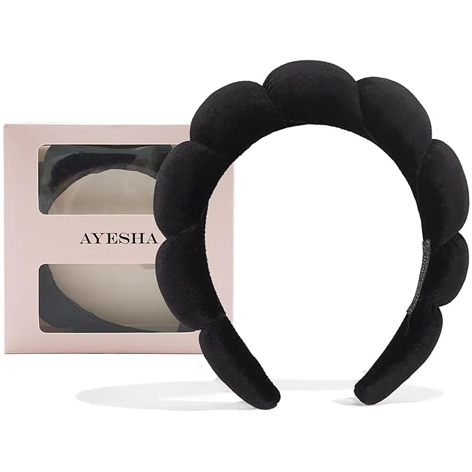 Efficient Ayesha Spa Headband for Women Sponge Headband for Washing Face Clouds Soft Comfortable