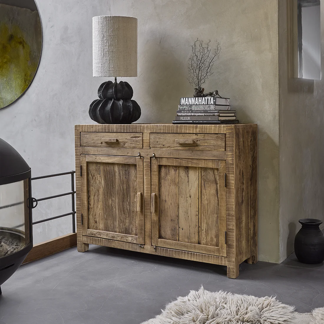 Premium Material Farmwood 2-door sideboard Elite