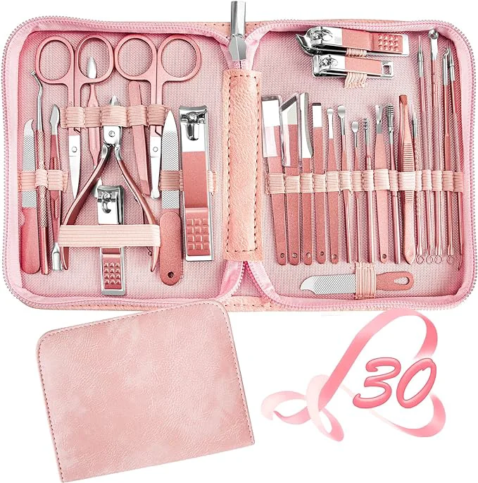 World-Class Manicure Set 30 in 1 Nail Clipper set fingernail toenail clippers Manicure Lightweight