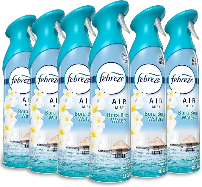 High-Quality Febreze New Improved Air Mist Bora Bora Waters Air Freshener Home and Authentic