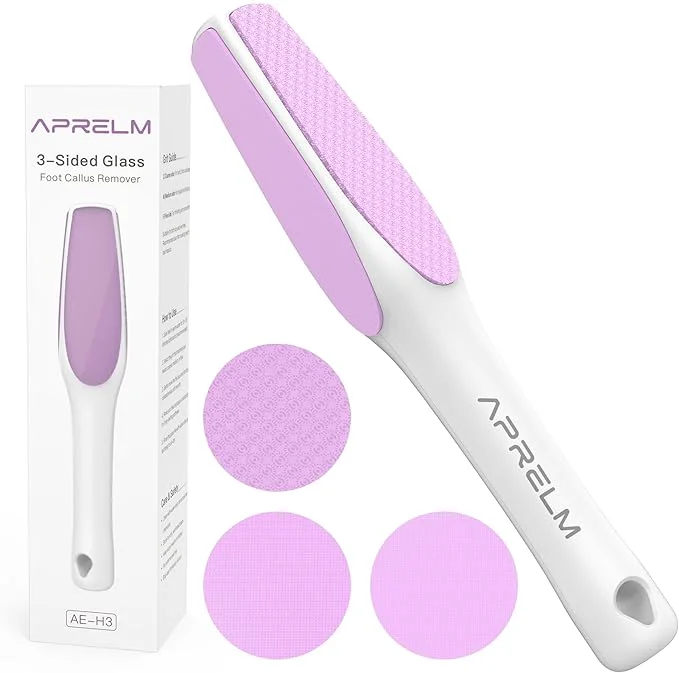 Top-Quality APRELM 3-Sided Nano Glass Foot File 3-in-1 Coarse Medium Fine Foot Callus Contemporary