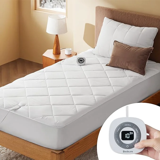 High-End Bedsure Heated Mattress Pad Twin XL- Bed Warmer with Memory amp Preheat Functions 12-Hour Auto Off amp 10 Heat Settings Single Controller Fast Heating Brushed Electric Mattress Pad Twin XL 39 quot x80 quot Genuine