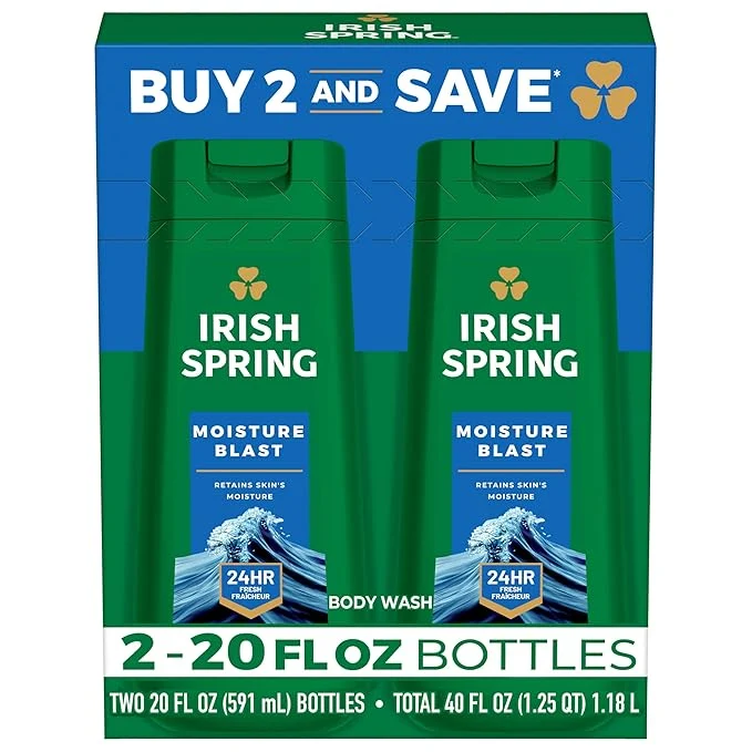 Dependable Irish Spring Moisture Blast Body Wash Premium Material