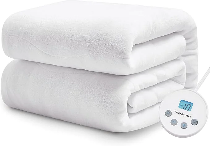 Effective Electric Mattress Pad Full Size Quilted Wave 10 Heat Settings with 12 Hour Auto Off Deep Pocket Fits up to 18 quot Coral Fleece Bed Warmer ETL Machine Washable 54 quot x75 quot Long-Lasting