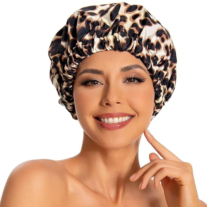 User-Friendly Reusable Shower Cap for Women Large Waterproof Shower Bonnet Official