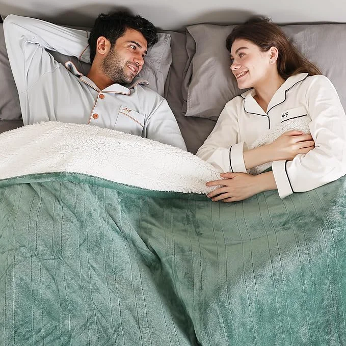 Elite ESTINGO Electric Blanket Queen Dual Control Heated Electric Blanket Queen Size Machine Washable Plush Heated Blanket with Timer 5 Heating Levels amp 10 Hours Auto Off 84 quot x 90 quot Forest Green User-Friendly