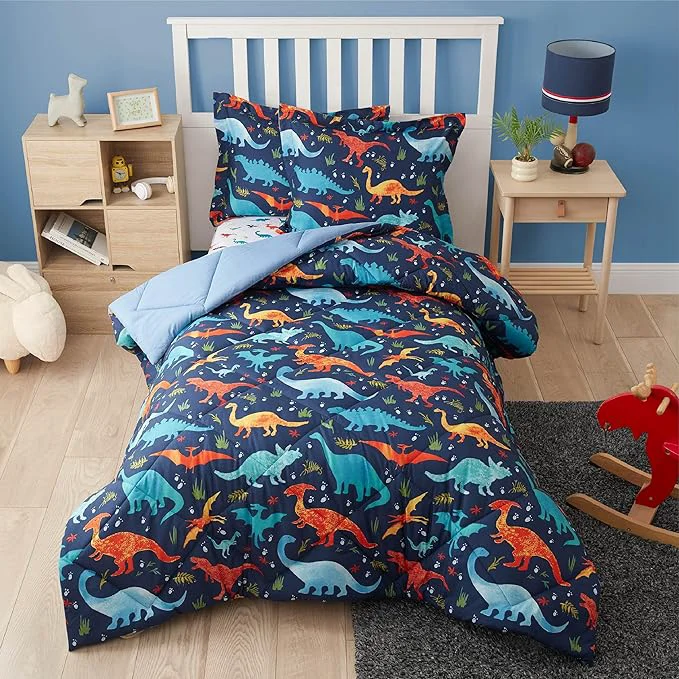 Superior Twin Dinosaur Kids Bedding Set for Boys 2 Pieces Twin Dinosaur Kids Comforter Sets for Boys Super Soft Lightweight for All Seasons Includes 1 Comforter 66 quot x86 quot and 1 Pillowcase 20 quot x26 quot 2 quot Eco-Friendly