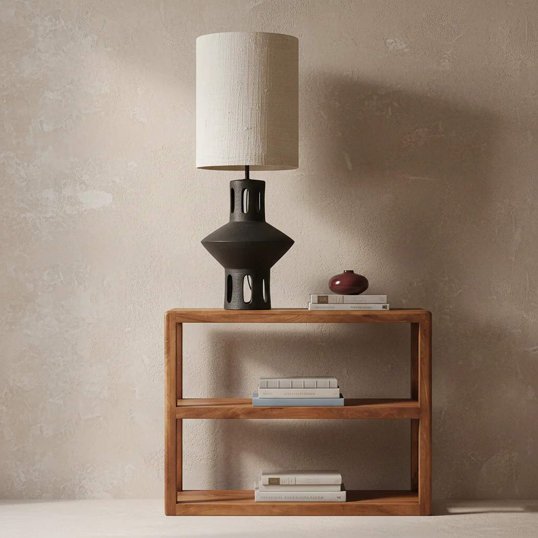 Smart Bullnose rack 3-shelves brown Easy-to-Use