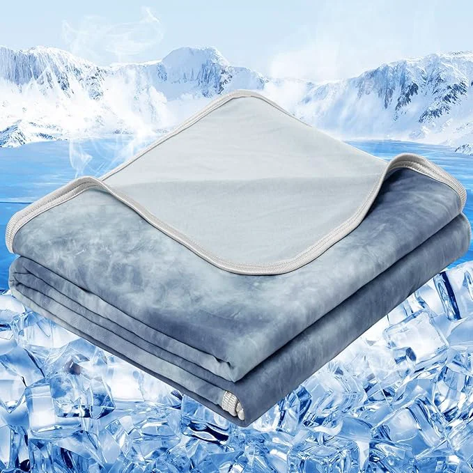 Pure inhand Cooling Blanket Queen Size 90 quot x90 quot Cooling Blankets for Hot Sleepers Absorbs Heat to Keep Adults Cool for Summer Nights Sweats Thin Cold Lightweight Blanket for Couch Bed All Season Use Carefully Designed