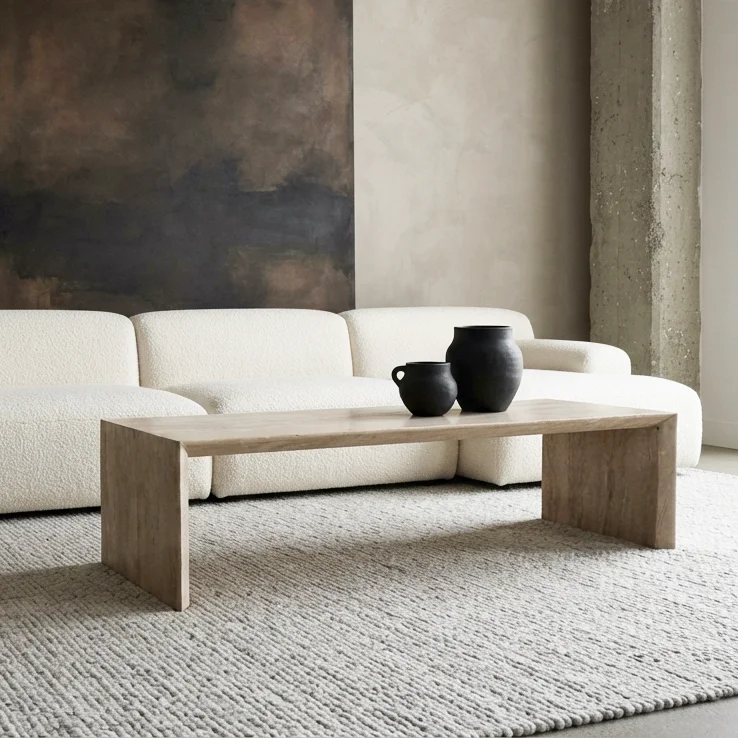 Fine Crafted Travertin sleaky salontafel Fast