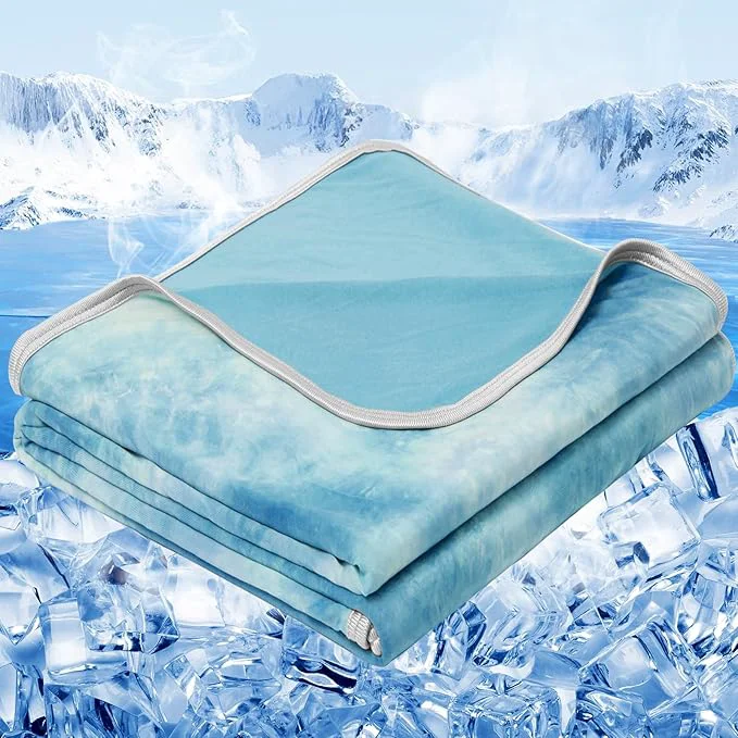 Professional inhand Cooling Blanket Full Size 80 quot x90 quot Cooling Blankets for Hot Sleepers Absorbs Heat to Keep Adults Cool for Summer Nights Sweats Thin Cold Lightweight Blanket for Couch Bed All Season Use Specialty