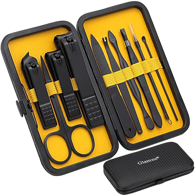 Next-Generation Glamne Manicure Set Nail Clippers Kit Professional Stainless Steel Nail Care Durable