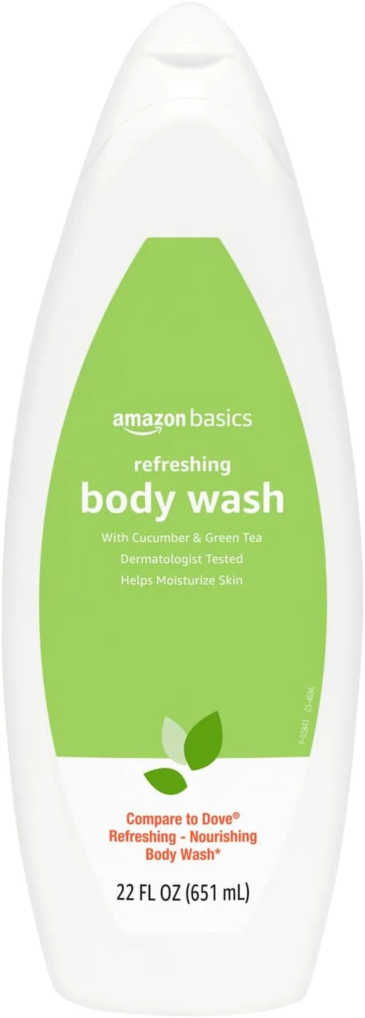 Trusted Amazon Basics Refreshing Nourishing Body Wash Cucumber Green Tea Top-Quality