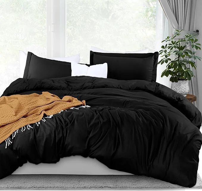 Official Utopia Bedding Duvet Cover King Size - 3 Piece with Zipper Closure - 1 Comforter Cover 104X90 Inches amp 2 Pillow Shams 20X36 Inches Black Comforter Not Included Outstanding