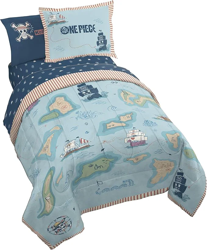 Long-Lasting Jay Franco Kids Comforter Set Includes Sheets and Pillow Covers - Soft and Cozy Bed Set for Stylish Room Decor Licensed Bedding Multi - One Piece 5 Piece Twin Artisan