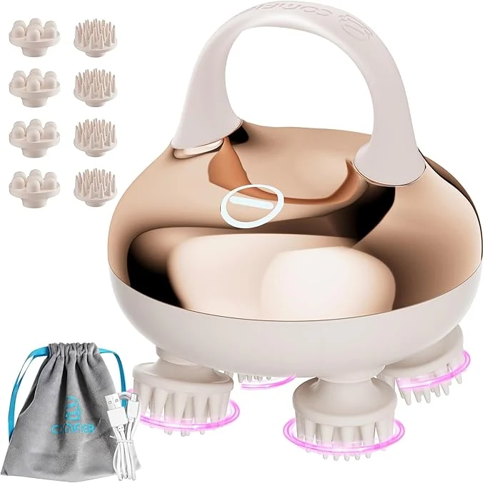 Flexible COMFIER Cordless Scalp Massager Organic