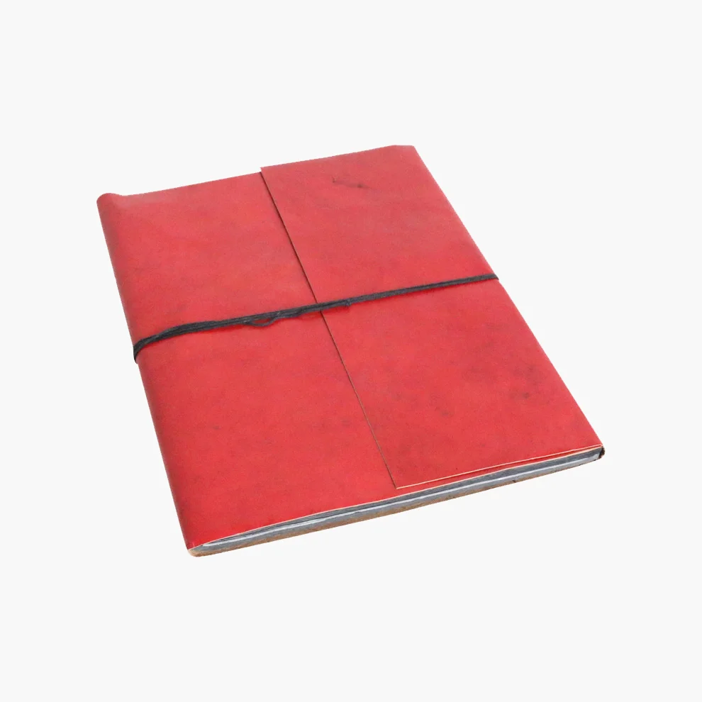 Lightweight Vora leather BM photo album RED Selected