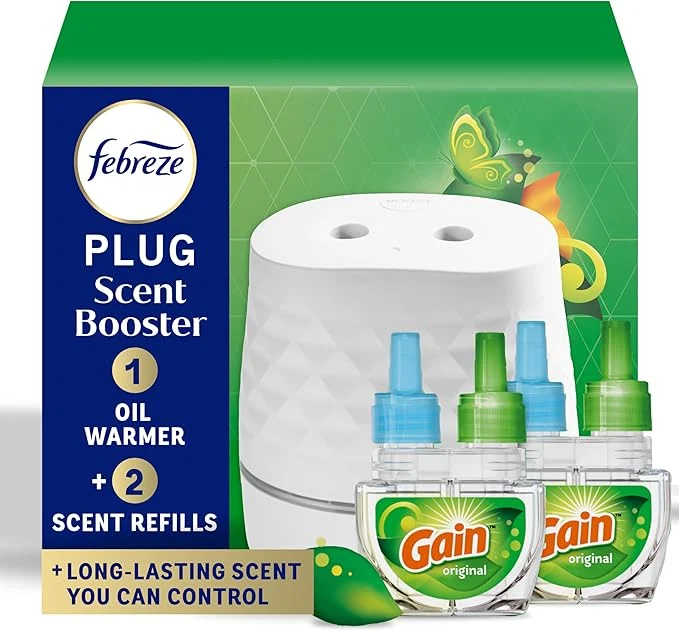 High-End Febreze Plug Scent Booster Starter Kit – Air Freshener Oil Diffuser Durable