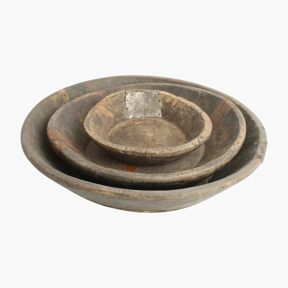 Powerful Wooden bowl ± ø 40 cm Lightweight