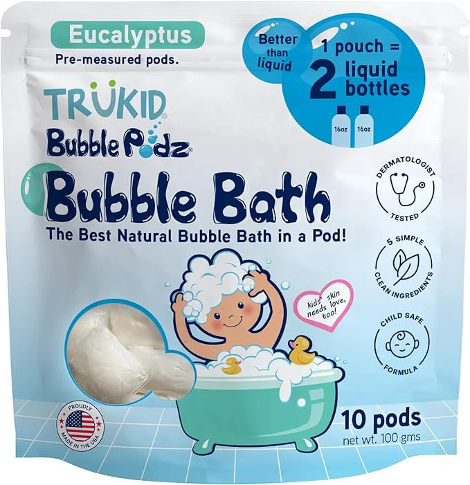 Detailed TruKid Bubble Podz Bubble Bath for Kids Babies Tear Gentle Luxury