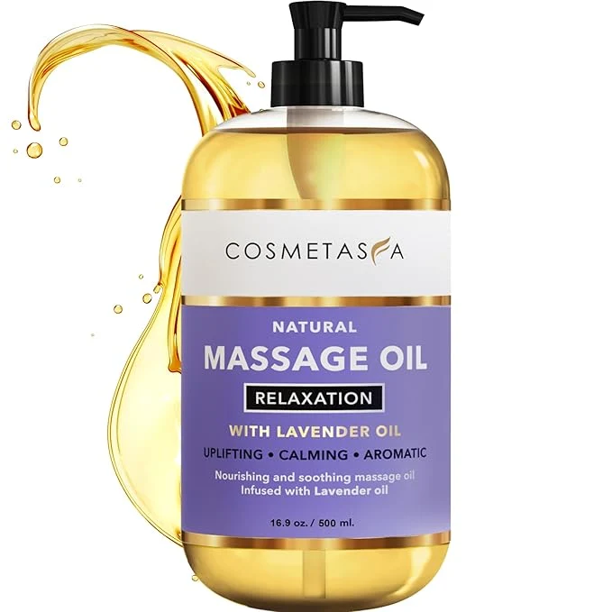 Clean Cosmetasa Lavender Massage Oil for Massage Therapy Eco-Friendly
