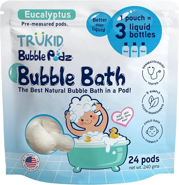 Secure TruKid Bubble Podz Bubble Bath for Kids Babies Tear Gentle Top-Quality