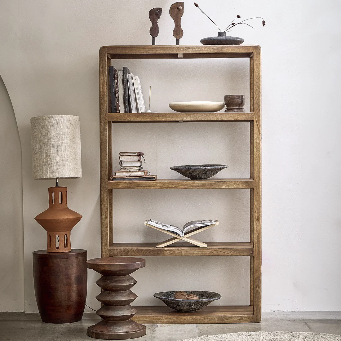 Fashionable Bullnose rek met 5 planken Fast
